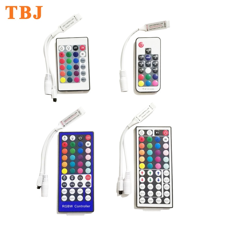 17/24/40/44 klucz mini IR pilot RF ściemniacz robić RGB dioda doprowadziło RGBW taśmój światła