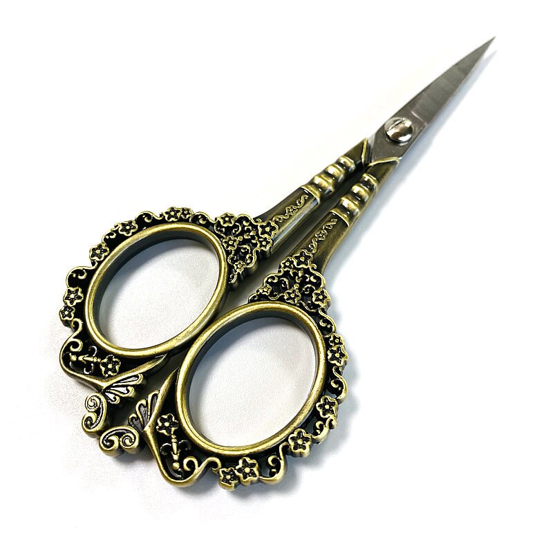 Stainless Steel Sewing Scissors for Fabric Sewing Tool Cross Stitch Scissors Yarn Sewing Accessories Craft Scissors: Navy Blue