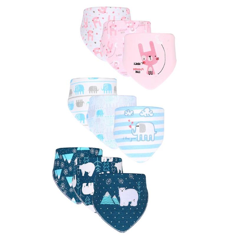 3 Stks/set Pasgeboren Baby Speeksel Handdoek Verstelbare Baby Slabbetjes Burp Doek Herbruikbare Baby Driehoek Slabbetjes Wasbare Feeding Accessoires