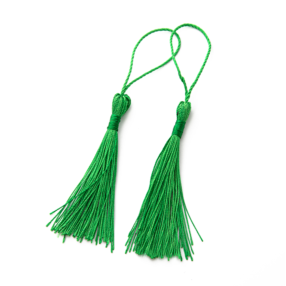 20 unids/lote marcapáginas flecos de borlas para colgantes hechos a mano DIY llavero artesanías accesorios para hacer joyas dijes suministros de Material: Beige