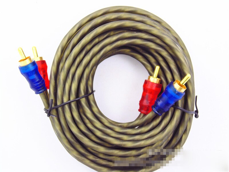 Cable amplifier subwoofer amplifier Subwoofer Tube machine Audio Video Cable Male to Male for CD connect