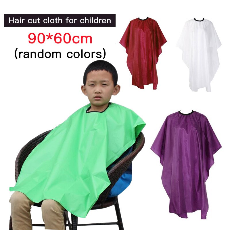 Coupe cheveux imperméable tissu Salon barbier Cape coiffure coiffeur tablier coupe de cheveux Capes pour enfant style tissu aléatoire