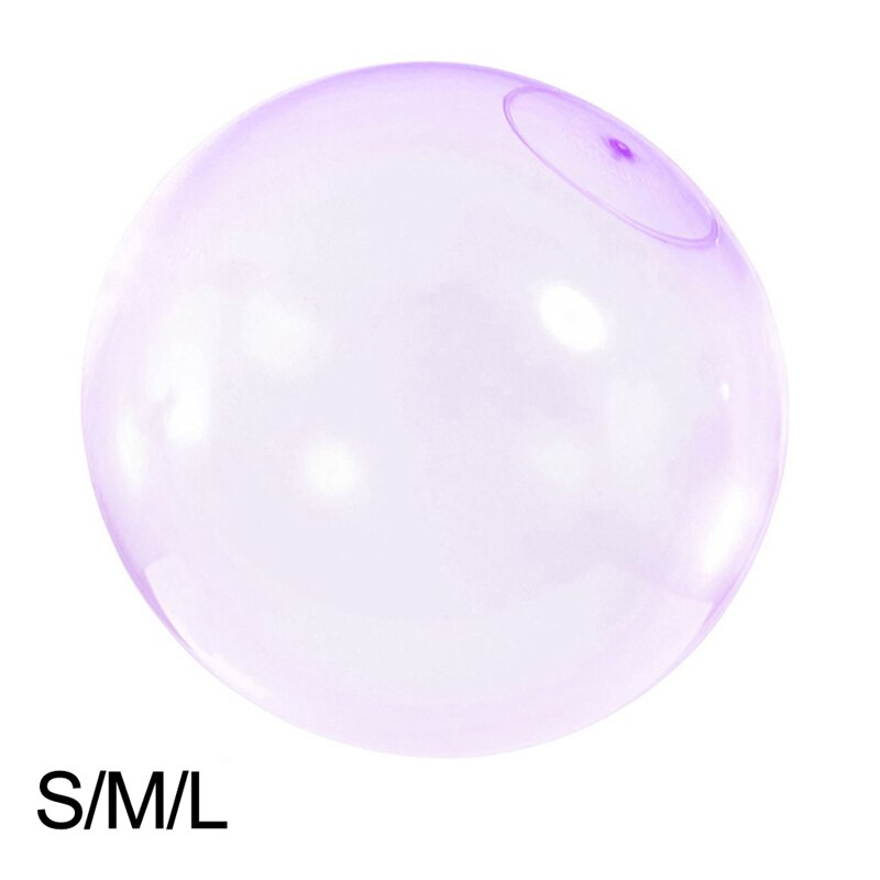 1Pcs Children Outdoor Soft Air Water Filled Bubble Ball Blow Up Balloon Fun Party Game Summer for Kids Inflatable Toy Ball: L Purple