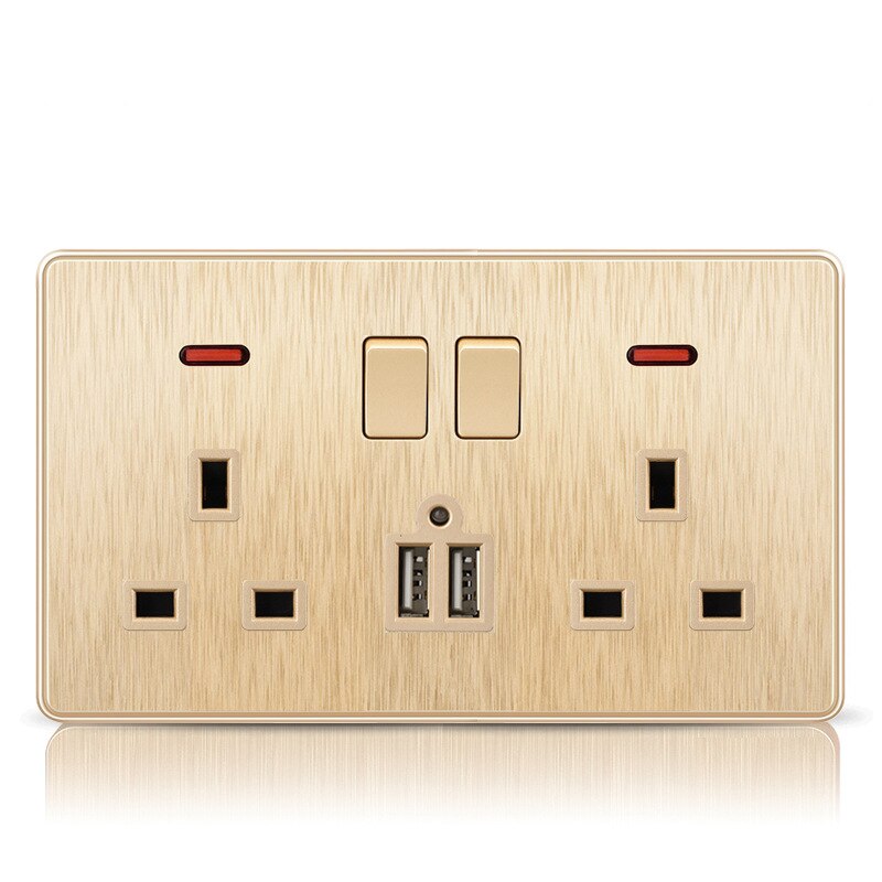 Drawl 250V 86MM British standard Champagne gold drawl la... β Vicedeal