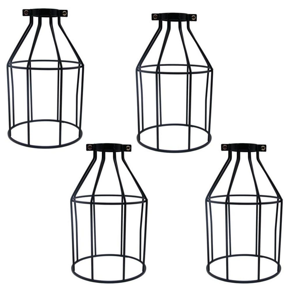 Järn lampskärm , 12*19 retro smide, fågelbur form, ljuskrona vägglampa, lampskärm tillbehör abajur heminredning