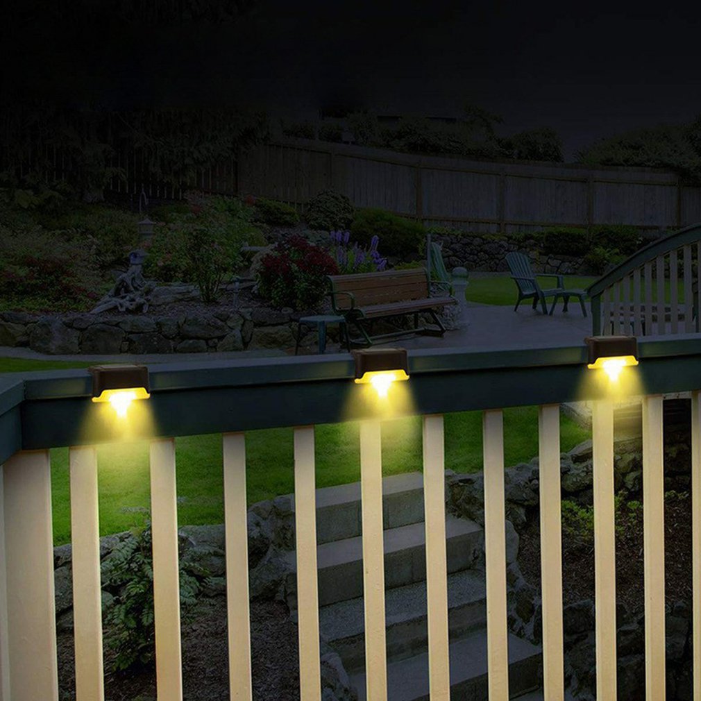 Solar Deck Lights Solar Powered Step Lights For Outdoors Waterproof Led Solar Lamp For Patio Stairs Garden