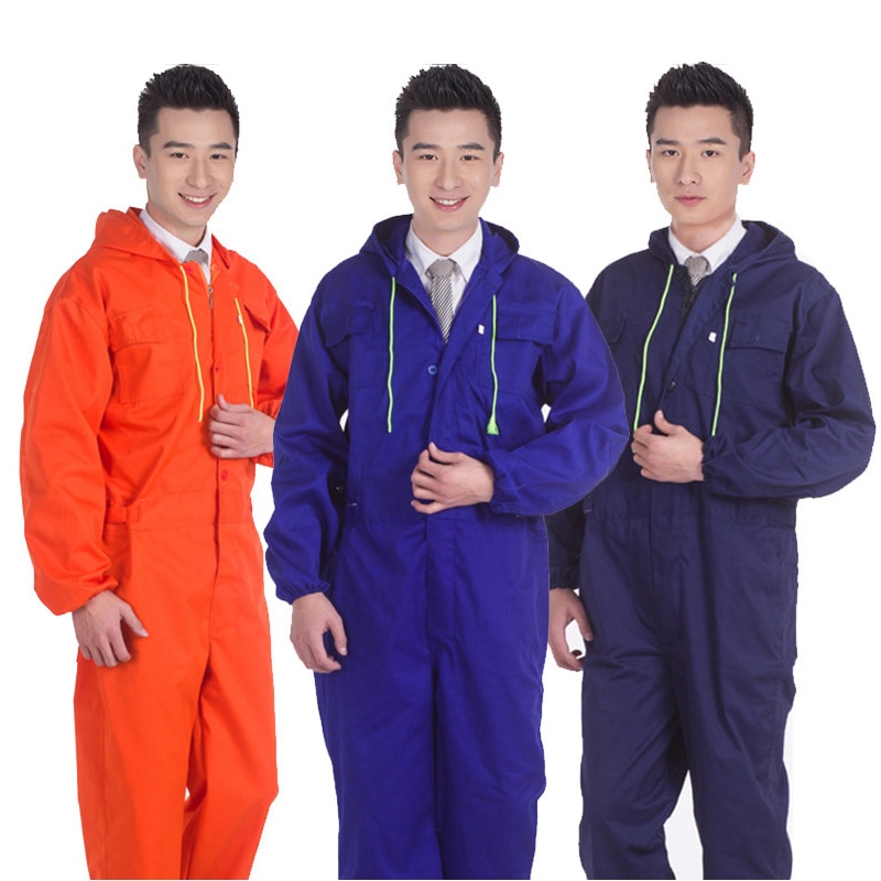 Women/Men Work Clothing One-piece Long Sleeve Coveralls Anti-fouling Dustproof Work Clothes For Repairing Painting Engineering