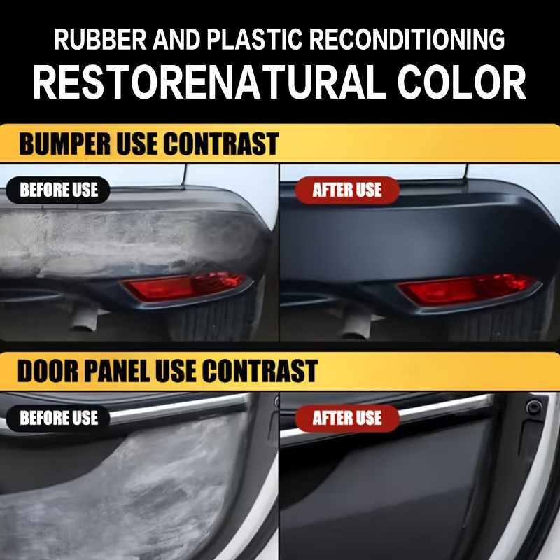 Restaurador de plástico para automóvil, productos de limpieza de automóviles con brillo negro, renovador de revestimiento de pulido y reparación de automóviles para detalles de automóviles