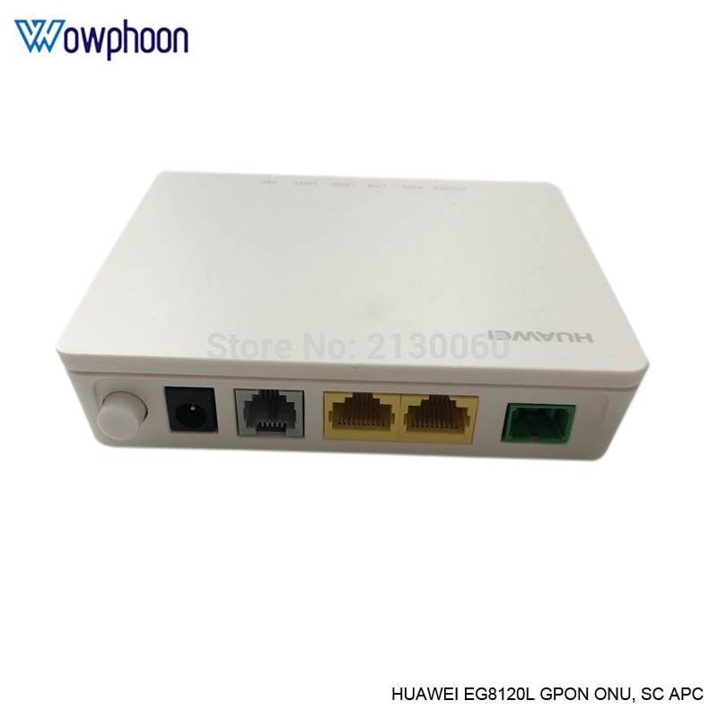 Huawei Model EG8120L GPON ONU 1GE 1FE 1Phone Port, SC APC Class C+ Optical Network Terminal, English firmware