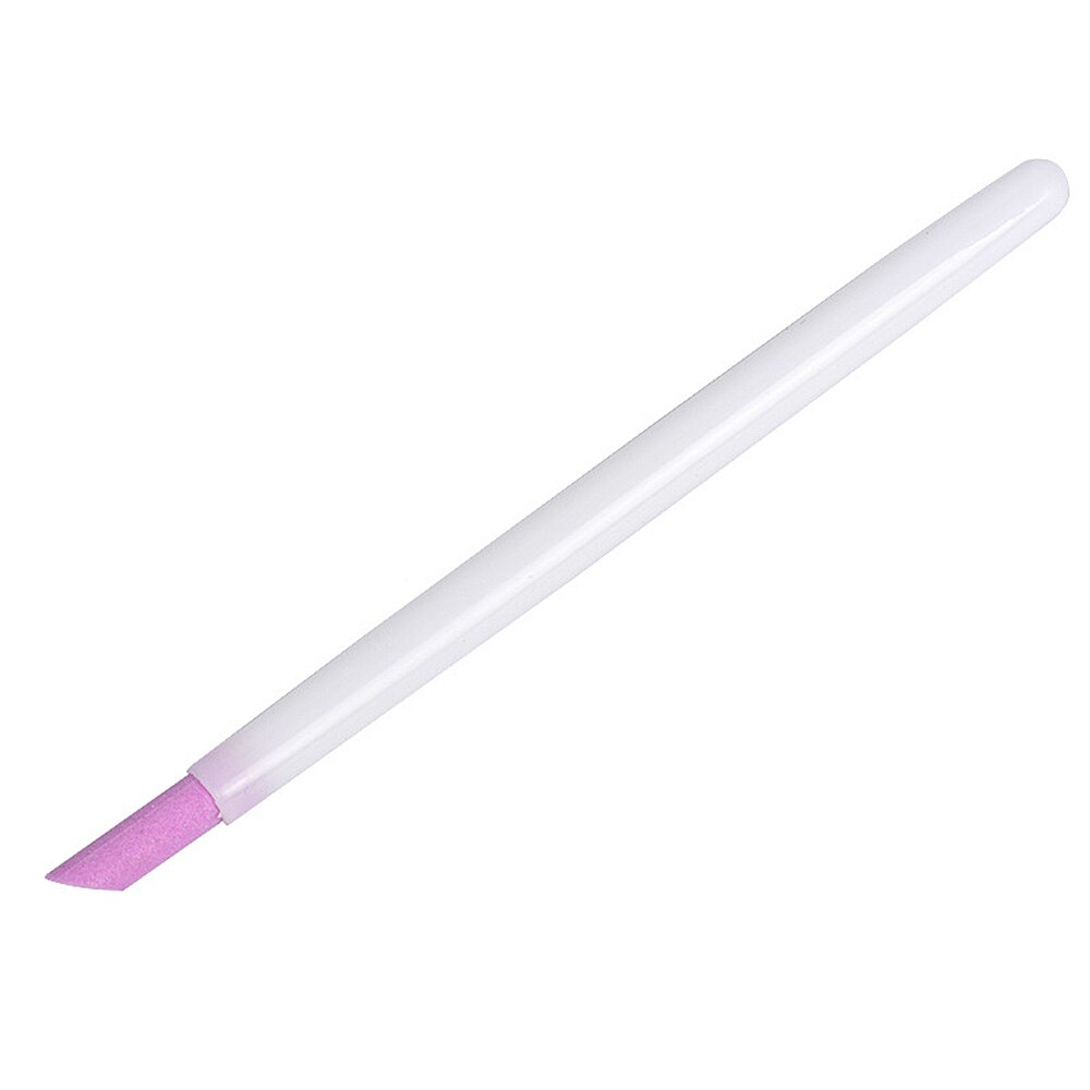 Limas de uñas para hombre y mujer, bolígrafo de pulido para manicura, removedor de piel muerta, color blanco y negro, TSLM1: 02  white