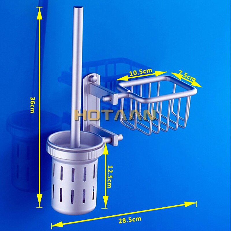 Badkamer Accessoires Aluiminum Wc Borstel Set Met Plank Wc Borstel Met Mand Badkamer Plank Toiletborstel Houder