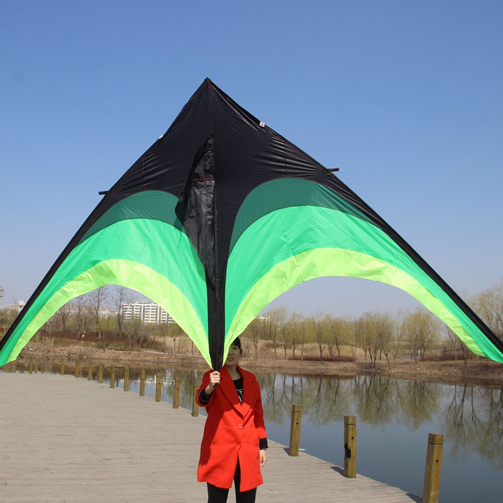 Big delta kite large triangle single line kites for audlts outdoor fun toys easy to fly for