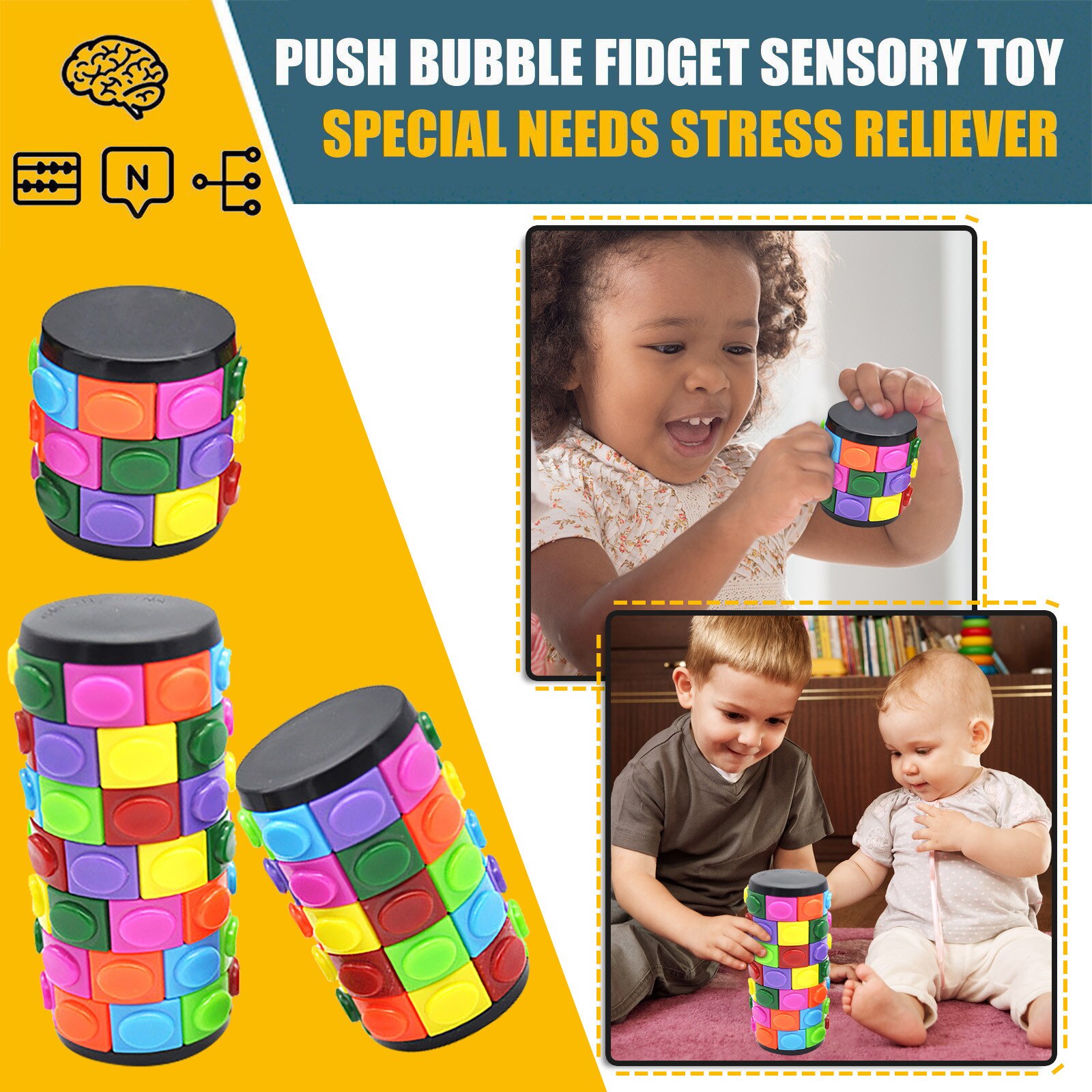 Decompressie Fidget Speelgoed Iq Onderwijs Puzzel Speelgoed Voor Kinderen Anti-Angst Lo-Gic Game Speelgoed Kind Fidget speelgoed