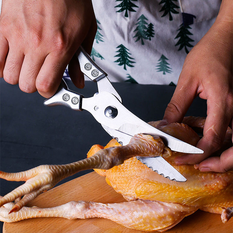 Edelstahl Huhn Knochen Schere Küche Schere Haushalt Lebensmittel Schere Fisch Huhn Ente Cutter Schere Messer