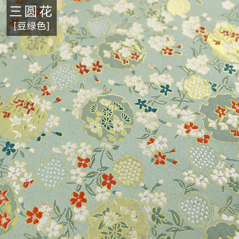 Bride kimono Brocade Fabric Damask Jacquard Apparel Costume Upholstery Furnishing Curtain Material cushion fabric 75cm*50cm: K