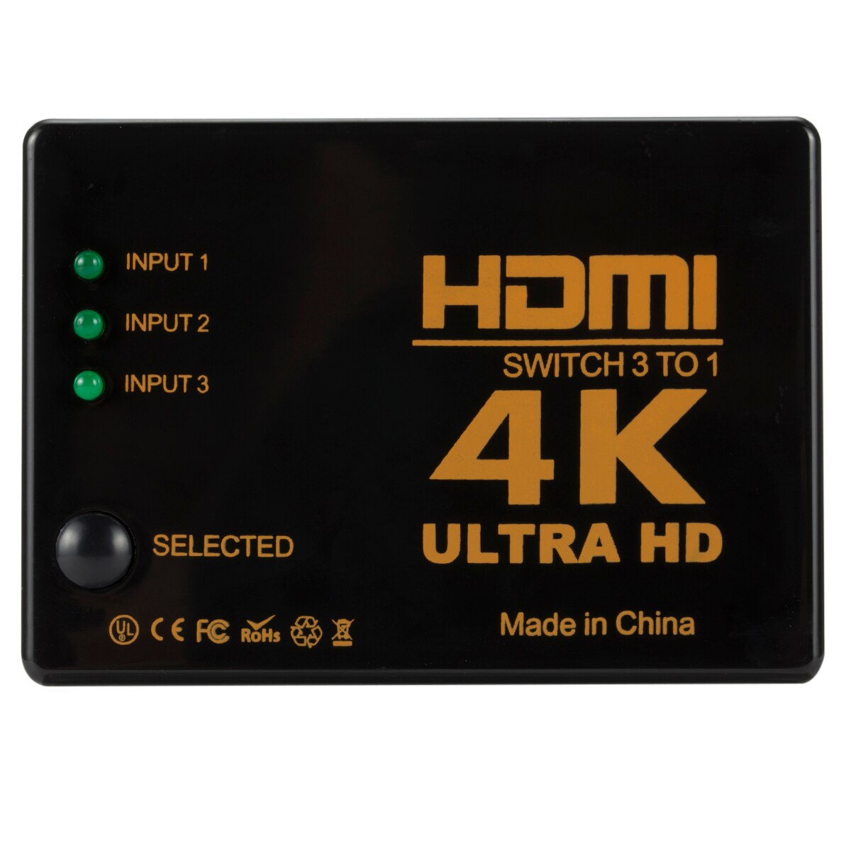 Grwibeou 3 Poort 4K * 2K 1080P Switcher Hdmi Switch Selector 3X1 Splitter Box Ultra hd Voor Hdtv Xbox PS3 PS4 Multimedia: Default Title