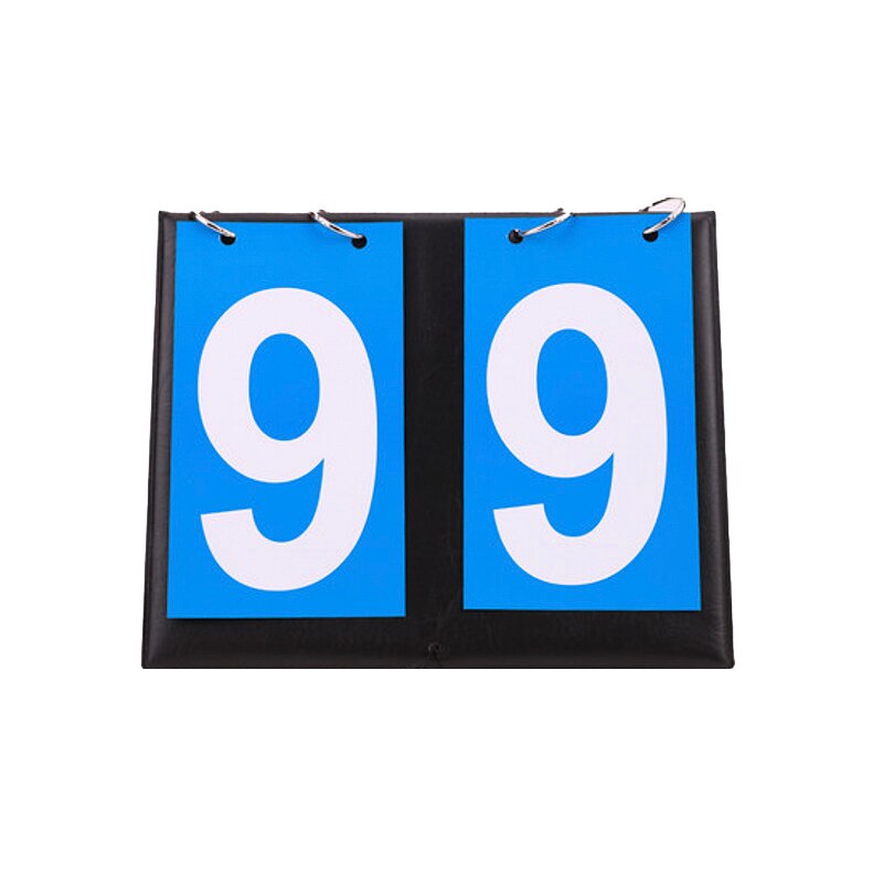 2-Digit Scoreboard Table Top Flip Score Count Board for Basketball,Volleyball: Blue
