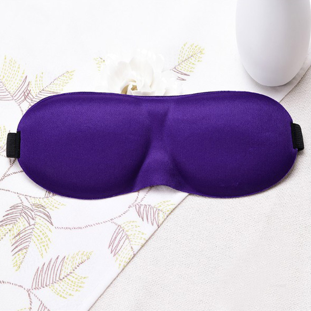 3D Sleep Eye Mask Travel Accessories Relax Aid Sleeping Eye Patch Cover Women Men Portable Rest Soft Sponge Padded Blindfold: purple