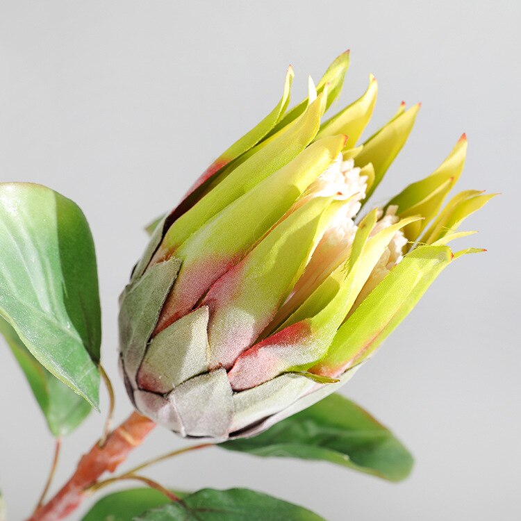 Golv konstgjord bukett stor kung protea fönster shopping dekoration bröllop konstgjord blomdekoration