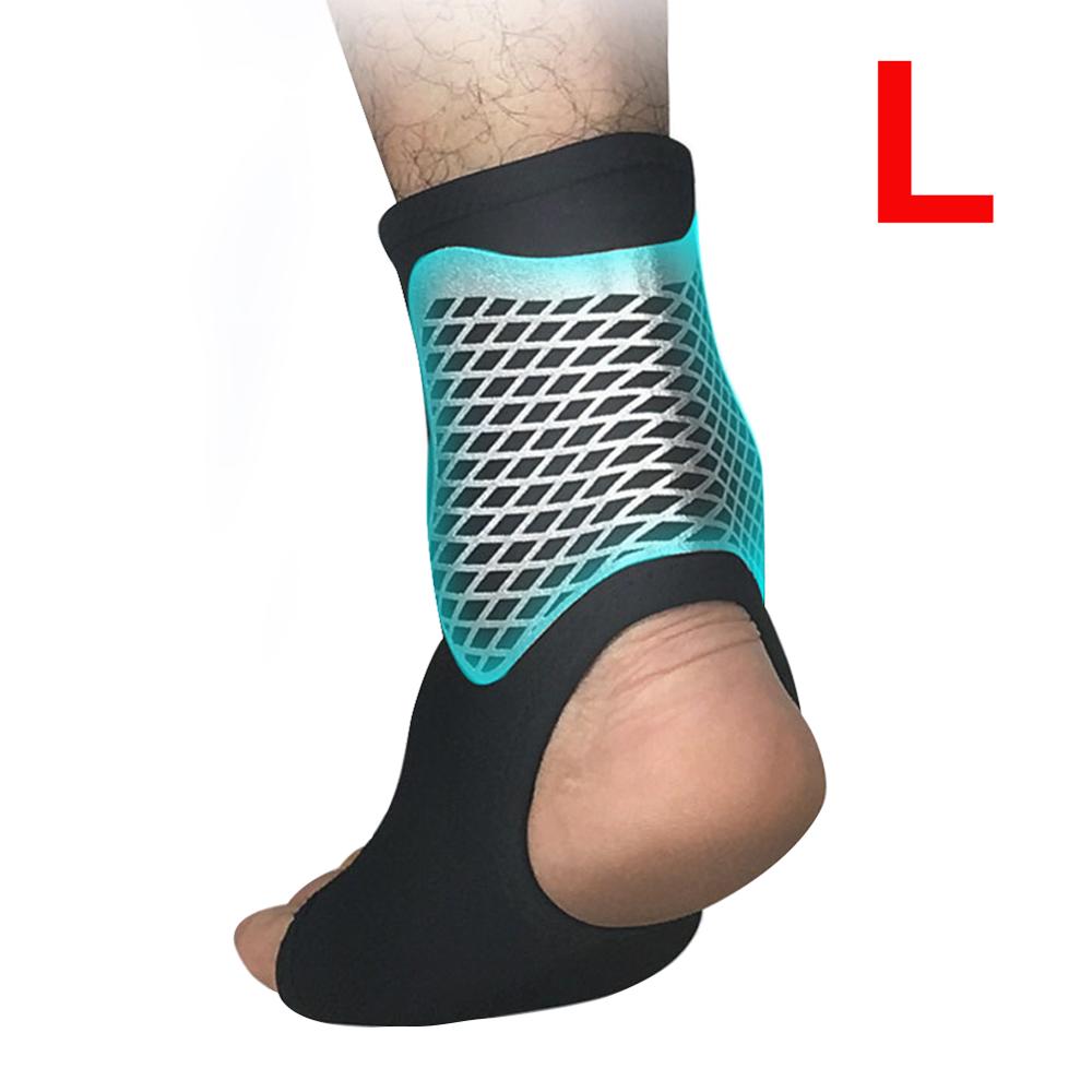 Sports Ankle Support Breathable Pressure Anti-Sprain hu jiao wan Case Basketball Football Mountain Climbing Fitness Ankle: L