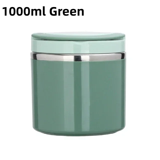630/1000ml Food Thermal Jar Insulated Soup Cup Thermos Containers Stainless Steel Lunch Box Thermo Keep for School Children: WHITE