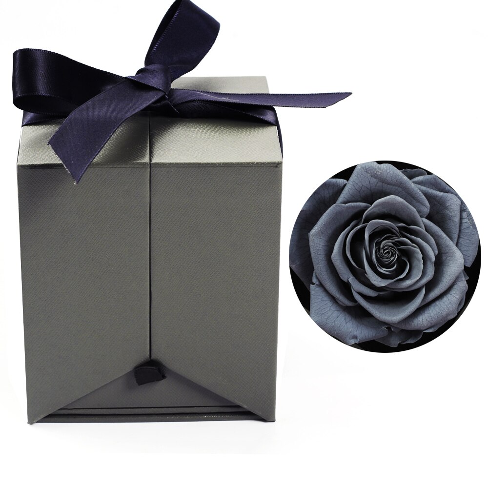 Caja de joyería de 6-9cm para mujer, Rosa eterna para de San Valentín, boda, Navidad, decoración del hogar, caja de embalaje de La Bella y La Bestia: E10