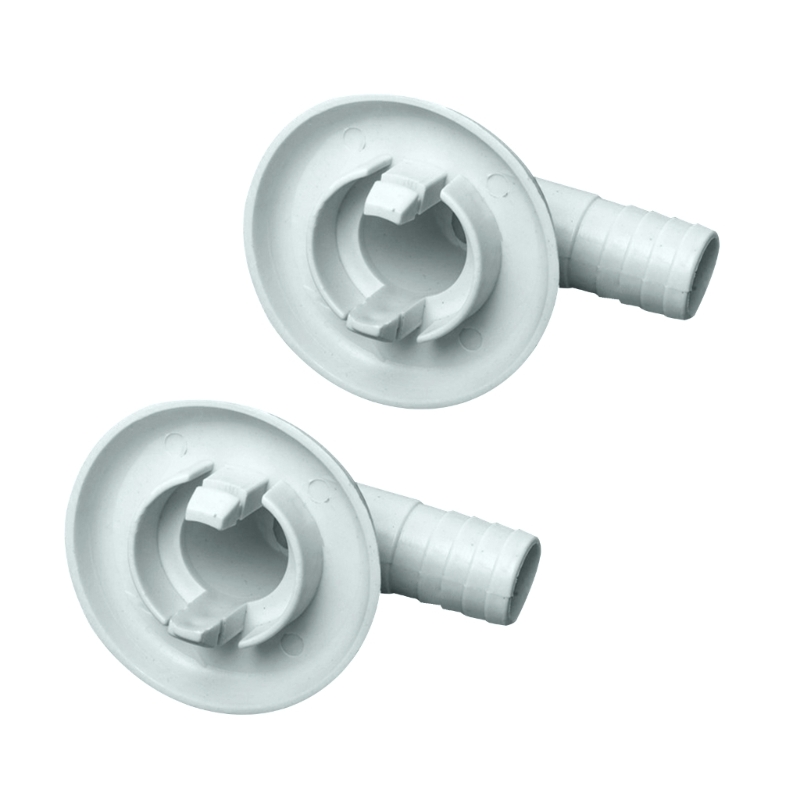 Conector de manguera de drenaje de aire acondicionado, herramienta acodada, accesorio de salida de agua, 2 uds.