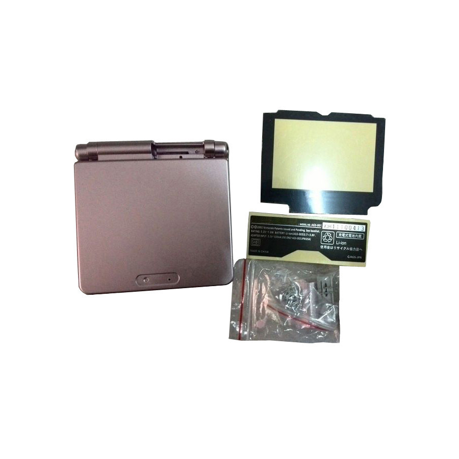 Carcasa completa rosa para Nintendo GBA SP Gameboy Advance SP