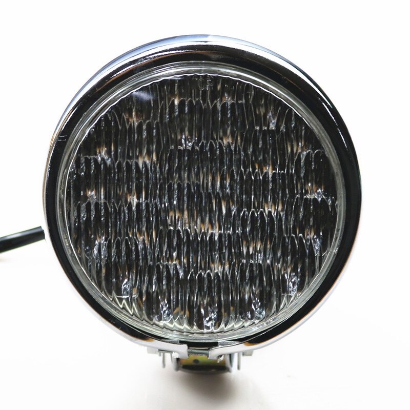 Motorcycle Chrome 5 &quot;Led Steel Koplamp Voor Harley Cruiser Chopper Touring Cafe Racer Bobber Dyna Sportster Springer Custom