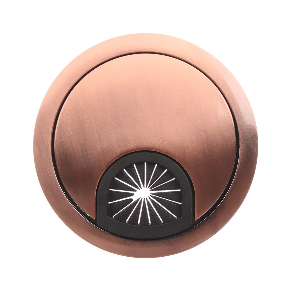 1PC Table Cable Outlet Port Zinc Alloy Desk Wire Hole Cover Computer Tidy Grommet Surface Line Box Table Cable Fastener Hardware