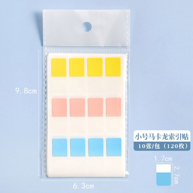 Yatniee 10 Stks/pak Kleur Index Stickers Student Fluorescerende Sticky Notes Kantoor Classificatie Namen Sticker Note Labels: C