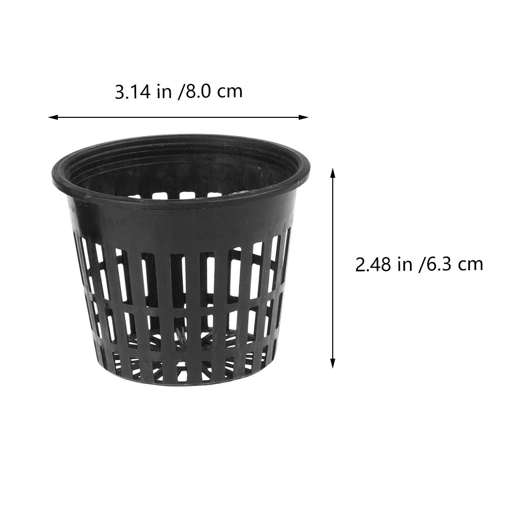 20pcs Hydroponic Container Orchid Pot Slotted Mesh Pot Nursery Pots Hydroponic Baskets Plant Grow Cup