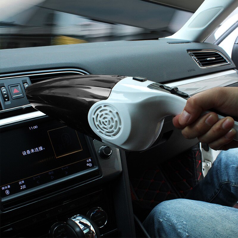 Aspirador de mano para coche, 12V, 120W, filtro húmedo y seco de alta potencia, aspirador silencioso para galletas y pelo de hollín, 1 ud.