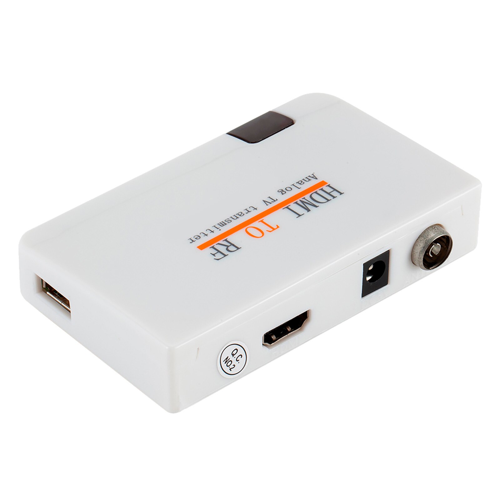 Originele Hdmi Naar Rf Coaxiale Converter Box Adapter Kabel Modulator Met Afstandsbediening Voeding Voor Tv Signaal Zender