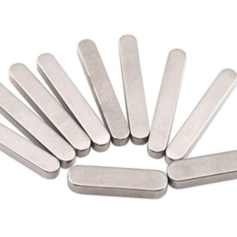 140 Teile/schachtel parallel Antriebswelle Schlüssel Edelstahl Runde Enden Flache Schlüssel Stifte M3 M4 M5 M6 EINE Kunst Flache schlüssel Hardware- mit Kasten