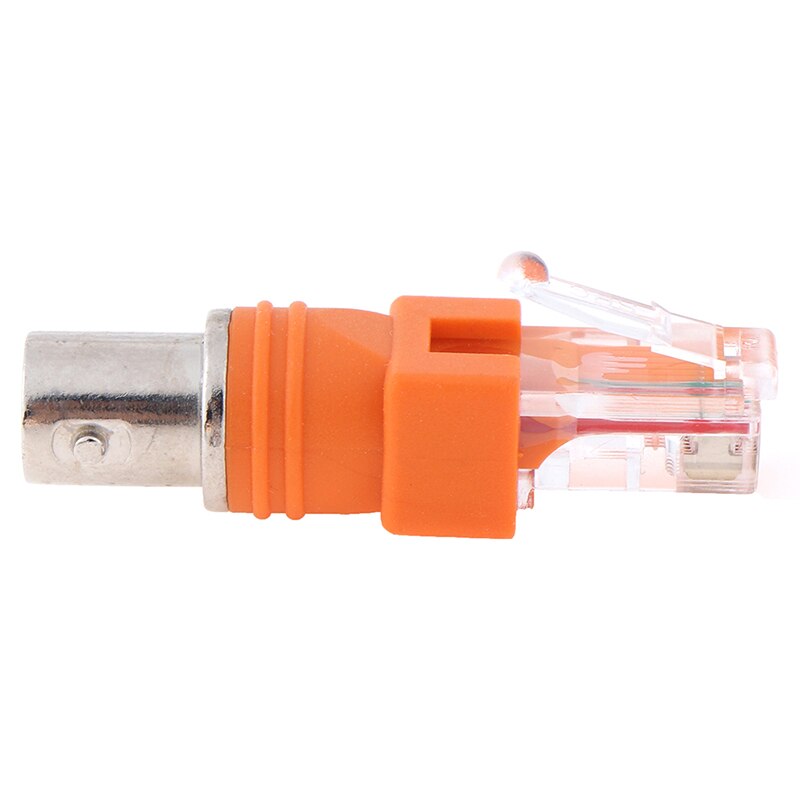 1pc BNC FEMALE Naar RJ45 Male Coax coax Barrel Koppeling Adapter RJ45 Om RF Connector