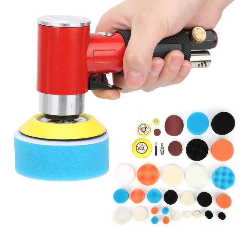 Pneumatic Tools Inflatable AT-1500R48 Polisher Pneumatic Grinding Machine Polishing Buffer Waxer Sander Machine Sandblast
