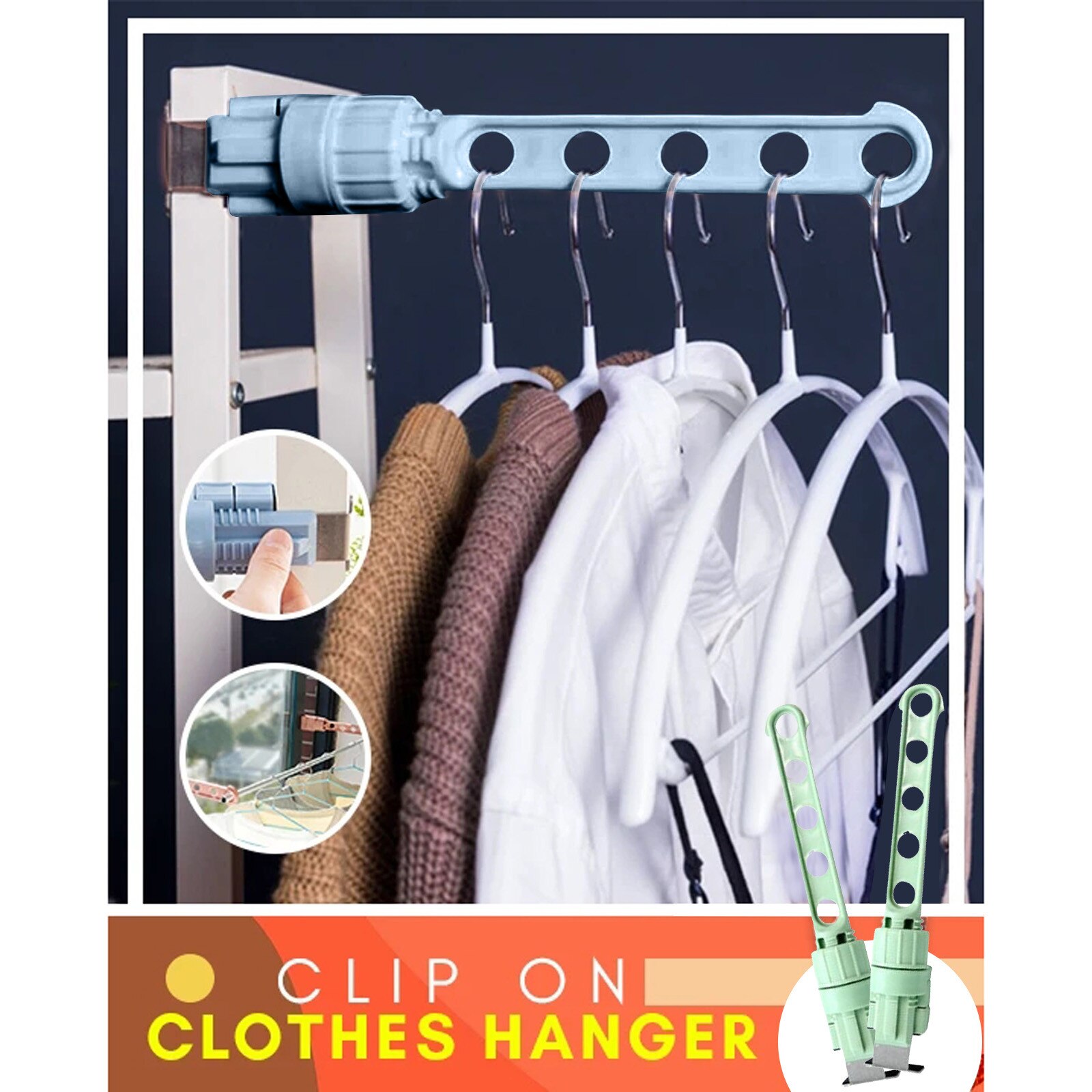 1PCS Window Frame Hanger Retractable Indoor Space Clothes Hangers Drying Rack Indoor Space Clothes Hangers Drying Rack