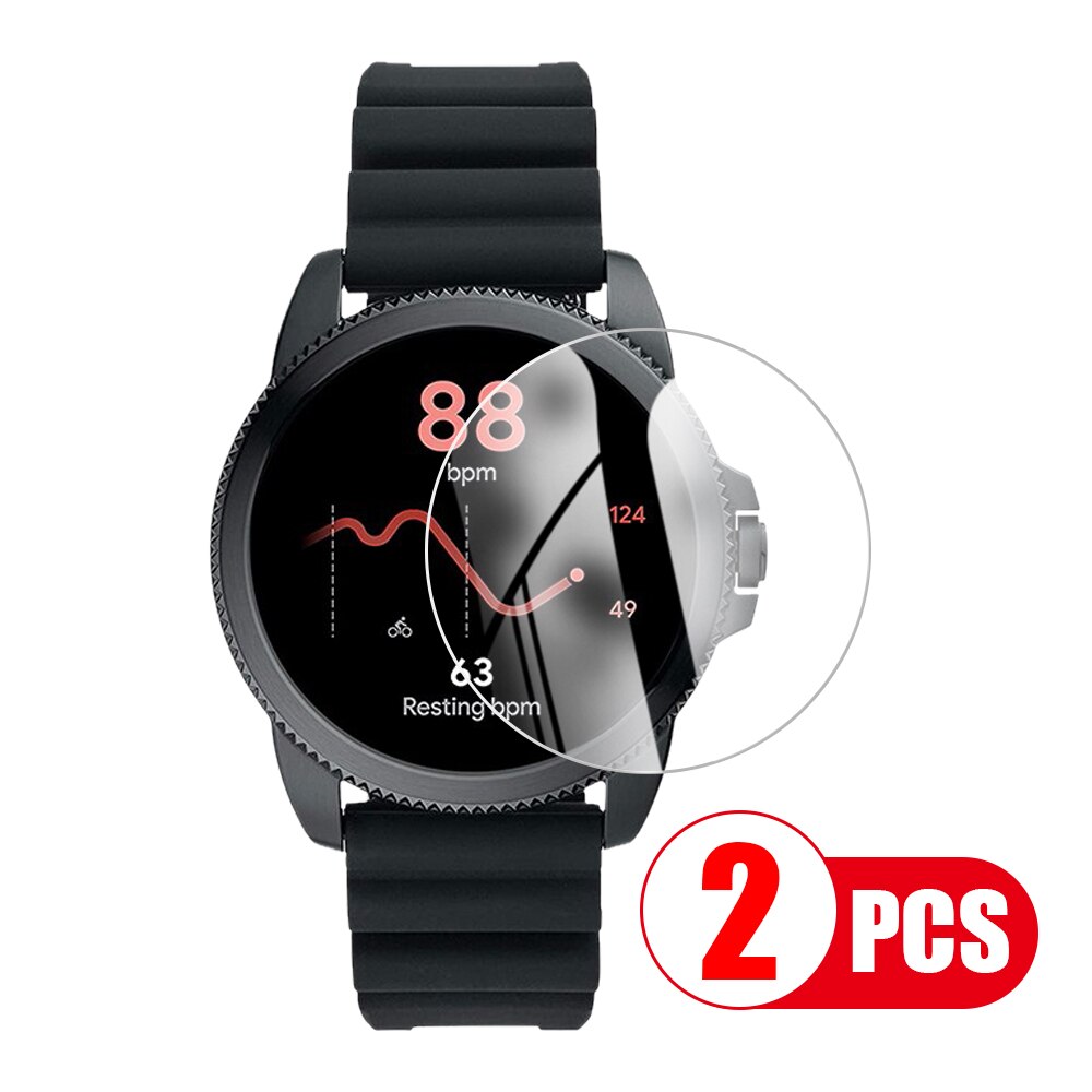 Tempered Glass Protective Film Clear For Fossil Gen 5E 5 6 42mm 44mm Smart Watch Toughened Screen Protector for Fossil Gen5E: 2 Piece / Fossil Gen 6 44mm