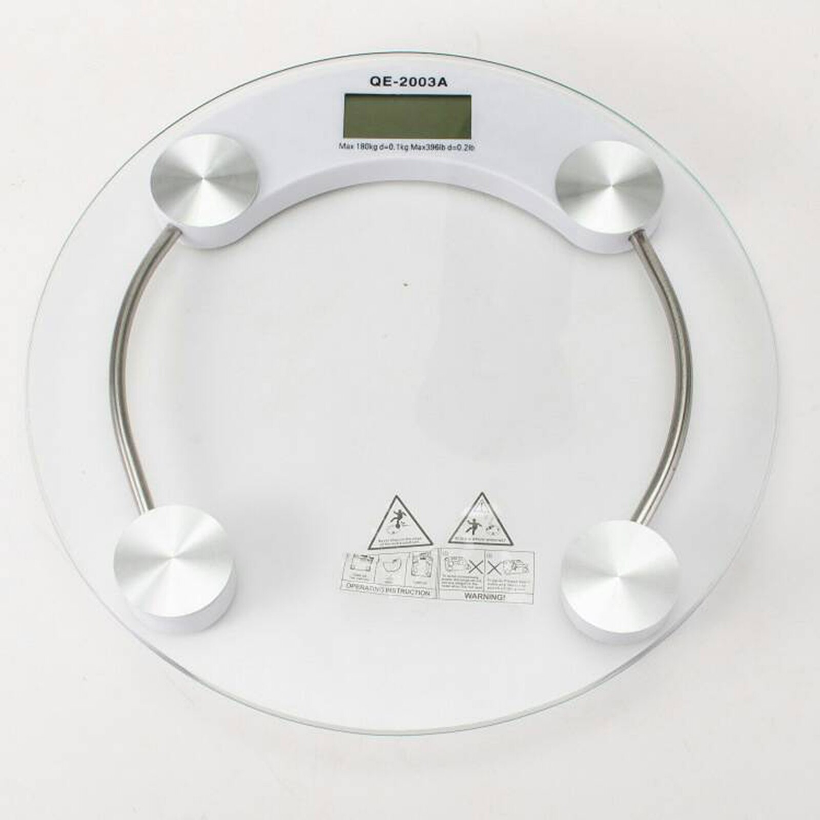 Electronic Weight Scale Dia 10.23'' Round Electronic Health Weighing Scale Night Sight LCD Dispaly Body Weighing Tool
