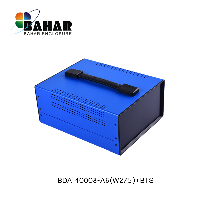 Iron enclosures for electronics project box DIY junction box iron amplifier enclosure housing instrument case with handle: BDA40008-A6(W275)BTS