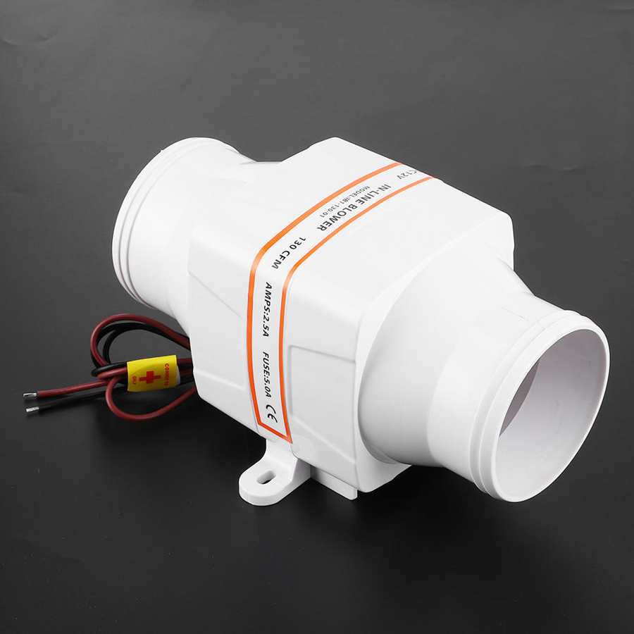 Bilge Air Blower 3in 130CFM In-Line Blower Elektrische Bilge Kombuis Heads Motor Ventilator 12V Boot Accessoire