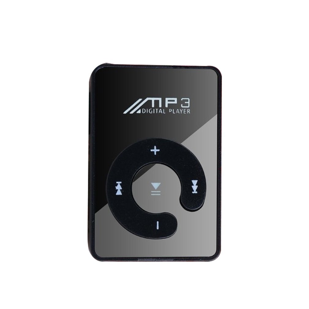 Portable Mini Clip USB MP3 Player Music Media Support Micro SD TF Card Hifi MP3 for Outdoor Sports: black