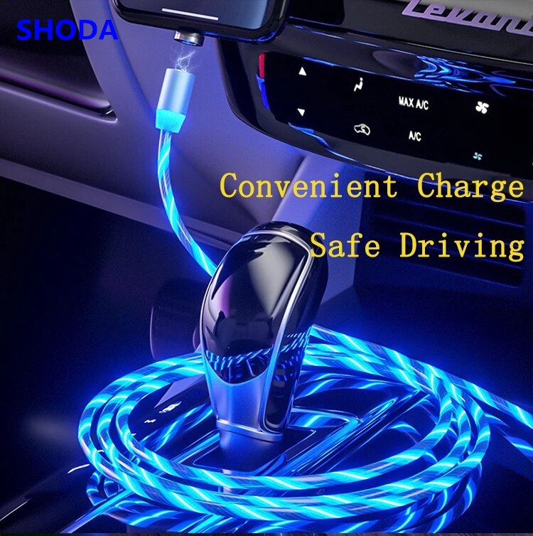 Leuchten LED Beleuchtung Schnelle Ladung Magnetische USB Typ C Kabel Magnetische Kabel USB Mikro Ladegerät Kabel Draht für iPhone Huawei samsung
