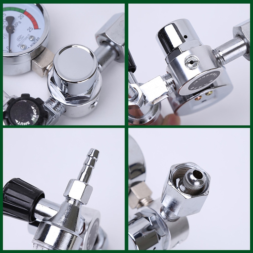 0-25 MPa Argon Regulator Argon Flow Meter Air Pressure Regulator Gauge For Weld Mig Tig Welding Pressure Reducer flowmeter