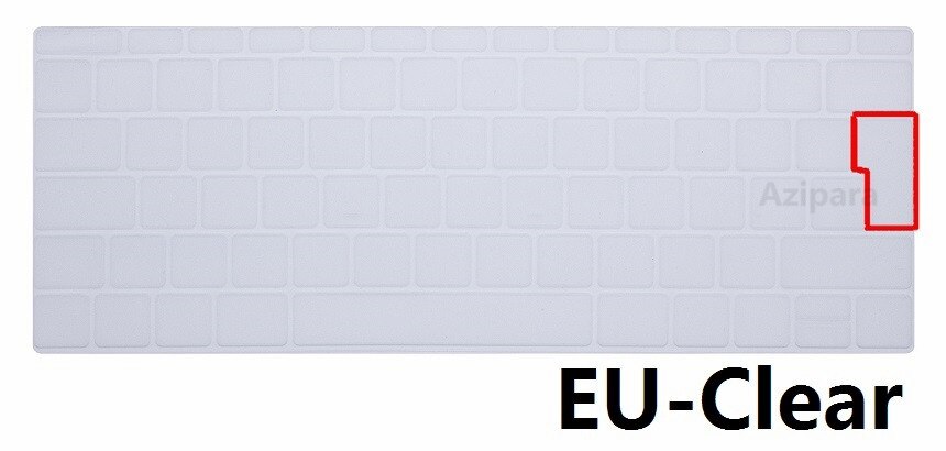 Eu Voor Macbook Retina 12 A1534 Toetsenbord Film Protector Soft Silicon Keyboard Skin Engels Eu Toetsenbord Cover: EU-Clear