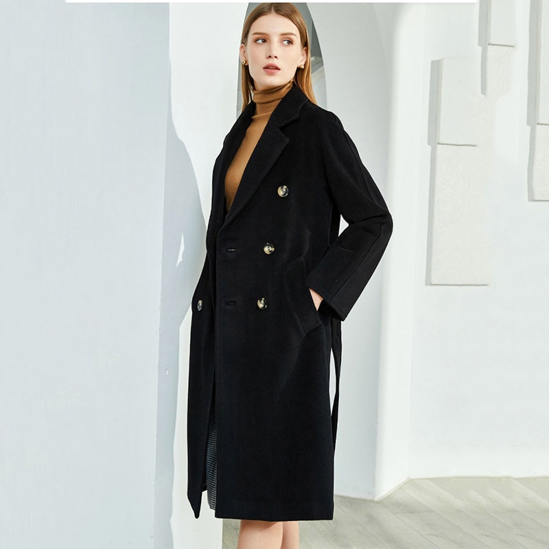 Manteau en cachemire Double face pour femme, – Grandado