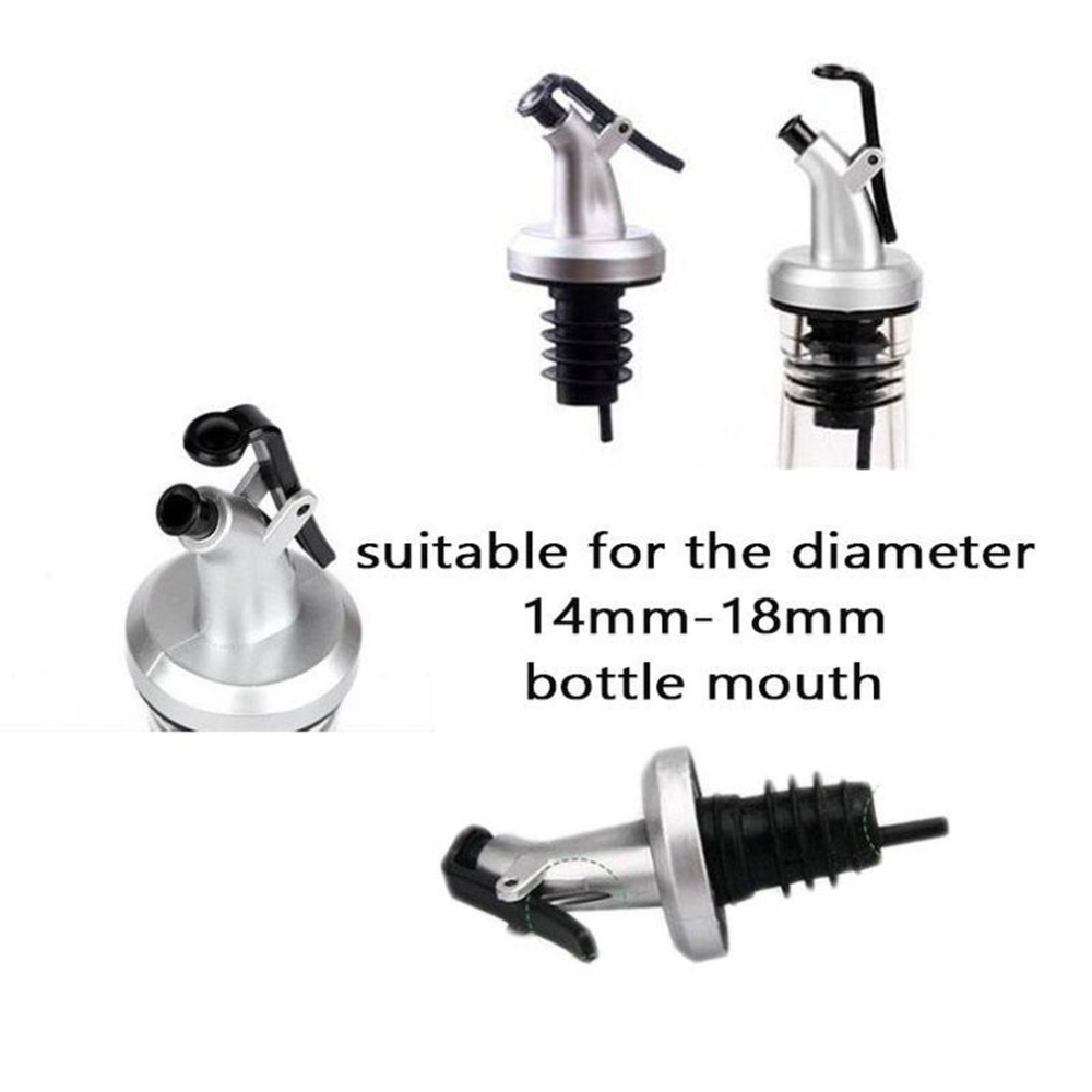Olie Fles Stop Spuit Liquor Dispenser Wijn Pourers Flip Top Beer Bottle Cap Stopper Lekvrije Schenker Keuken Kleur Willekeurige