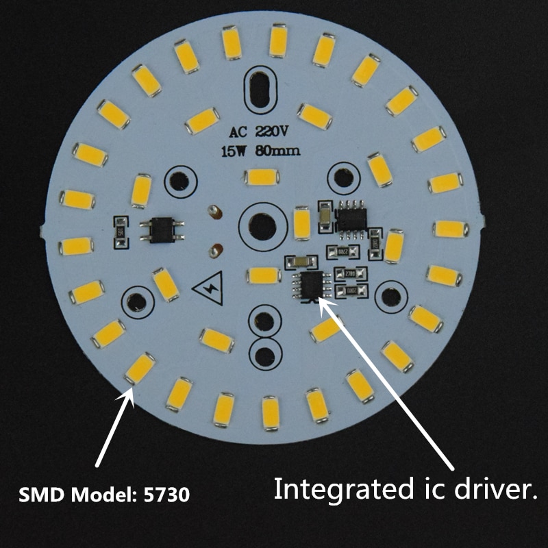 AIFENG AC220V integrated ic driver Light Source For LED Bulb 3W 5W 7W 10W 12W 15W 18W 24W 5730 SMD with led pcb module plate