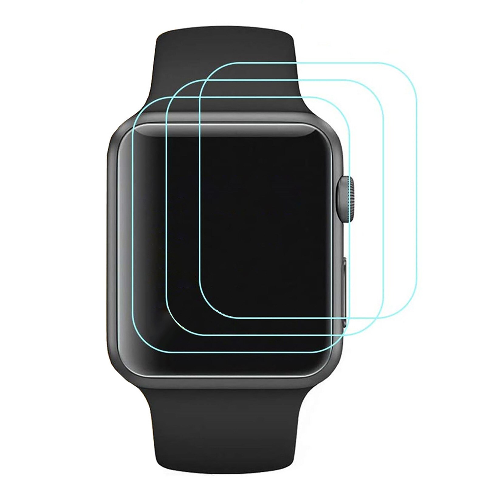 3/5Pcs Gehard Glas Voor Apple Horloge Se/Horloge 6 44Mm Beschermende Glas Screen Protector Film bubble Gratis Anti-Kras 9H Glas